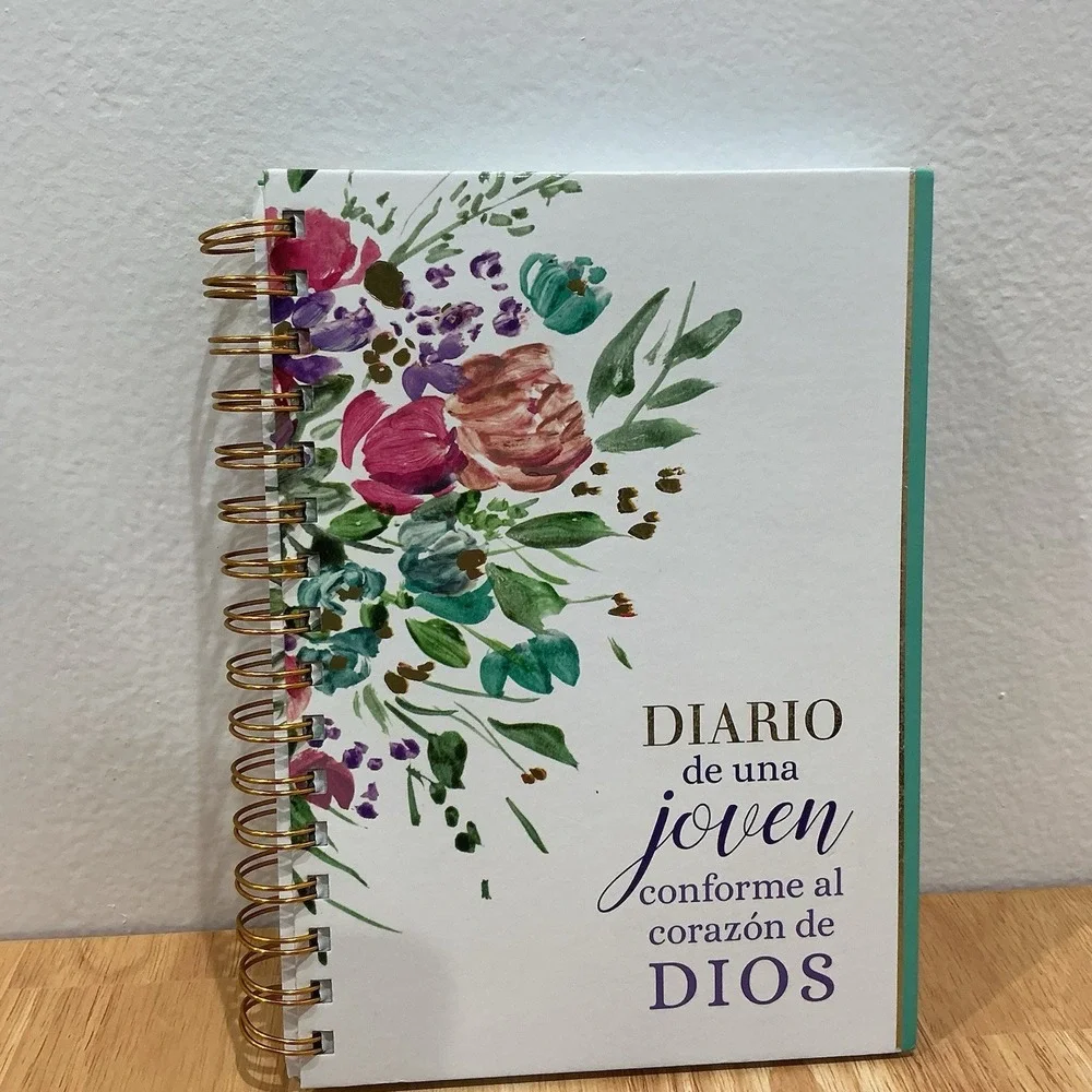 Biblia de una joven conforme al corazón de Díos RVR.1960 duotono Y Diario Nuevo